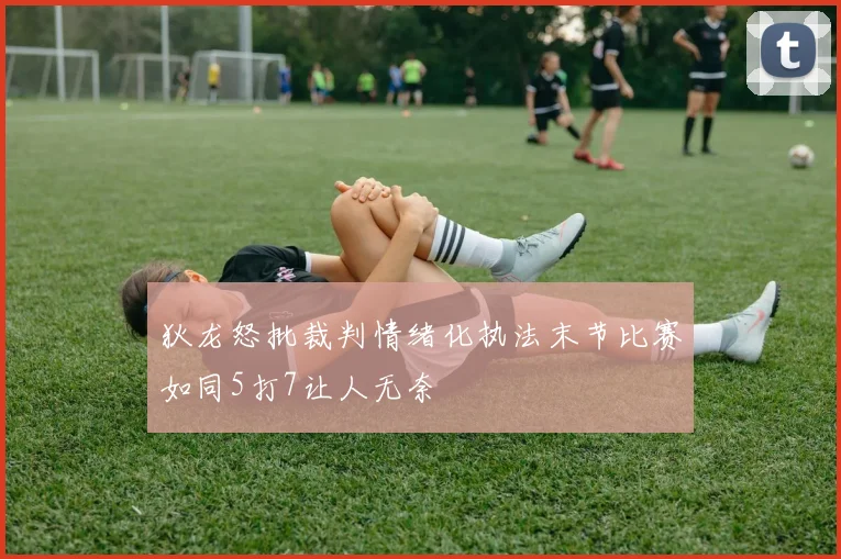 狄龙怒批裁判情绪化执法末节比赛如同5打7让人无奈
