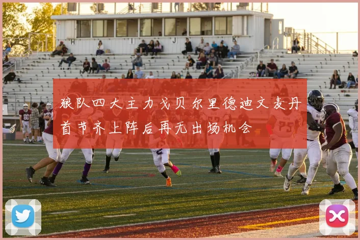 狼队四大主力戈贝尔里德迪文麦丹首节齐上阵后再无出场机会